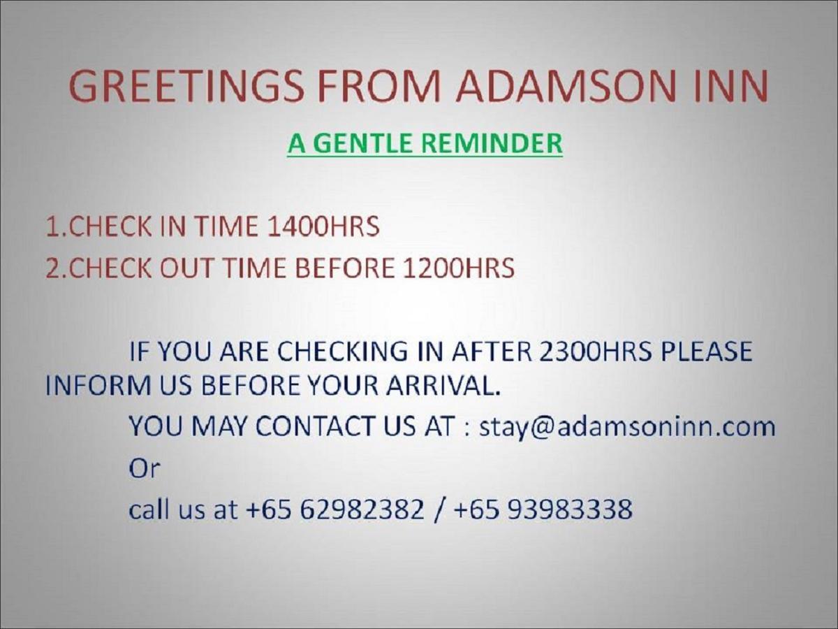 Adamson Inn Singapura Luaran gambar